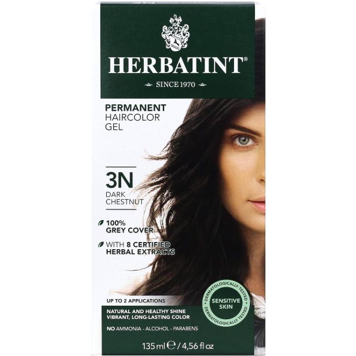 Herbatint - Permanent Hair Color, 3N Dark Chestnut, 135ml