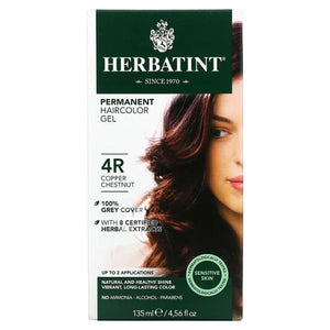 Herbatint - Permanent Hair Color, 4R Copper Chestnut, 135ml
