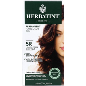 Herbatint - Permanent Hair Color, 5R Light Copper Chestnut, 135ml