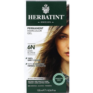Herbatint - Permanent Hair Color, 6N Dark Blonde, 135ml