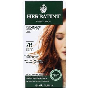 Herbatint - Permanent Hair Color, 7R Copper Blonde, 135ml