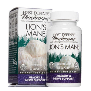Host Defense - Lion's Mane Memory And Nerve Support | Multiple Sizes