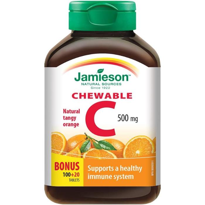 Jamieson - Vitamin C Orange 500mg 120 Comp, 120 Comp