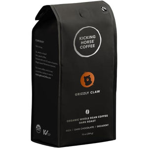 Kicking Horse Coffee - Grizzly Claw Dark Whole Bean Coffee, 454g