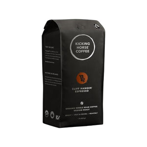 Kicking Horse Coffee - Whole Bean Coffee Cliff Hanger Espresso Medium Organic, 454g
