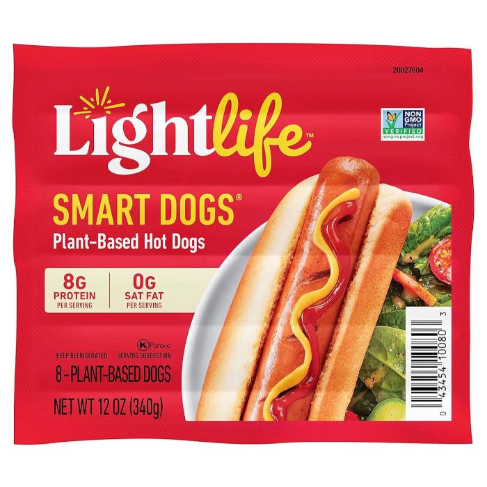 Lightlife - Smart Dogs Plant Based Hot Dogs, 340g