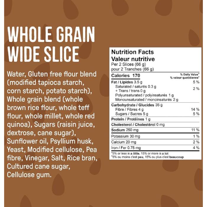 Little Northern Bakehouse - Whole Grain Bread Wide Slices, 567g - back