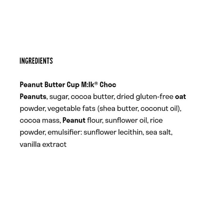 LoveRaw - Mlk® Choc Peanut Butter Cups, 34g - back