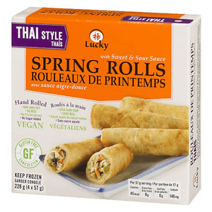 Lucky - Lucky Spring Rolls With Sweet & Sour Sauce Thai Style, 228g
