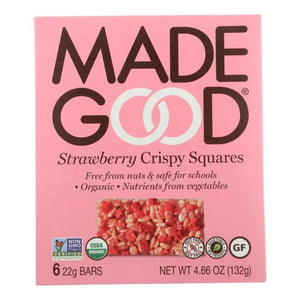 Made Good - Crispy Squares Strawberry 6 Bars X 22g, 132g
