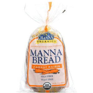 Manna Organics - Manna Bread Carrot Raisin, 400g
