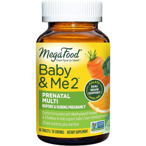 Megafood - Baby & Me 2 Prenatal Multi, 60 Tablets