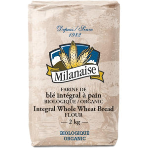 Milanaise - Integral Whole Wheat Bread Flour Organic 2 Kg, 2kg