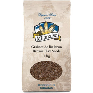 Milanaise - Organic Brown Flax Seeds | Multiple Sizes