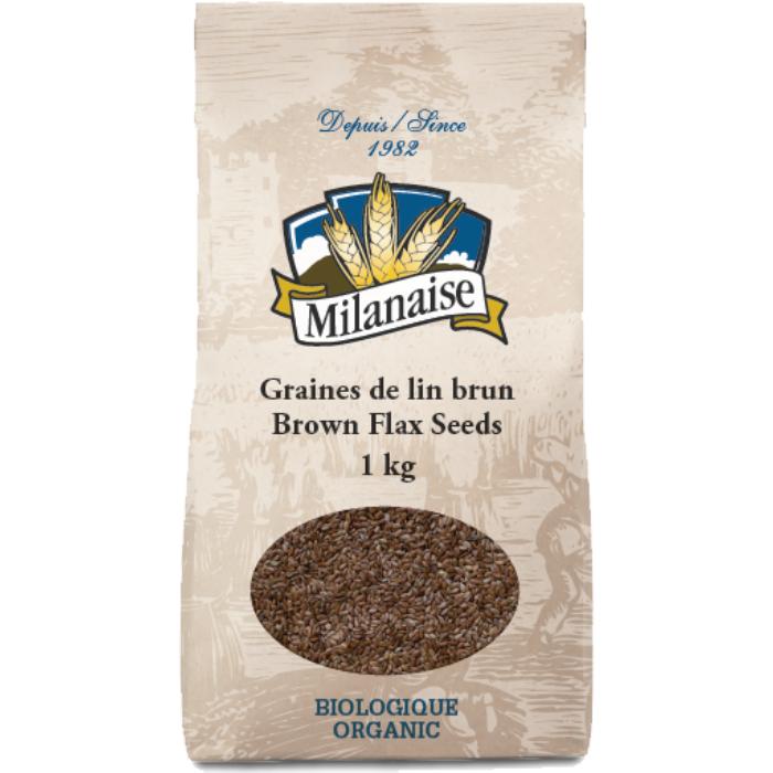 Milanaise - Organic Brown Flax Seeds, 1kg