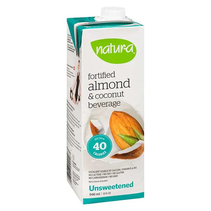 Natura - Enriched Almond Coconut Drink Unsweetened Unsweetened, 946ml