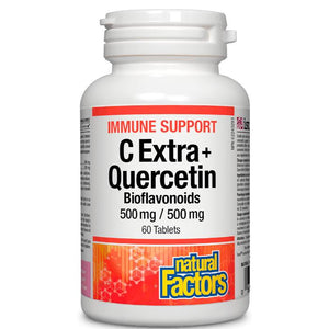 Natural Factors - C Extra + Quercetin Bioflavonoids 500 mg / 250 mg | Multiple Sizes