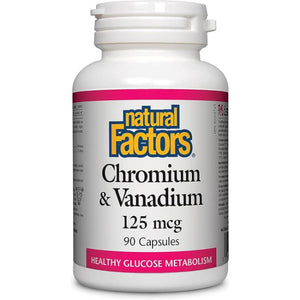Natural Factors - Chromium & Vanadium, 90 Capsules