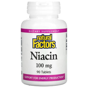 Natural Factors - Niacin, 90 Capsules