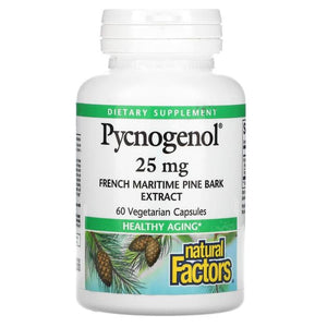 Natural Factors - Pycnogenol 25 mg, 60 Vegetarian Capsules