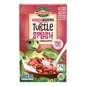 Nature's Path - Envirokidz Turtle Splash Cereal Strawberry Chocolate Organic, 284g