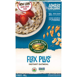Nature's Path - Flax Plus Instant Oatmeal Organic 8 Packets, 400g
