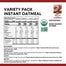 Nature's Path - Instant Oatmeal Organic Variety Pack 8 Packets, 400g - Back