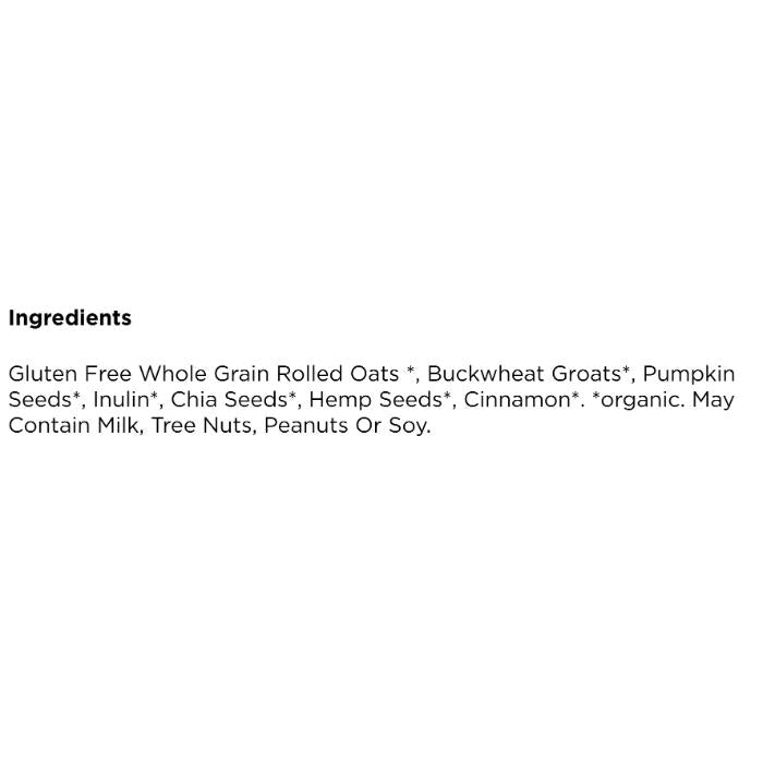 Nature's Path - Superfood Oatmeal Cinnamon Pumpkin Seed Organic 6 Packets, 228g - Back