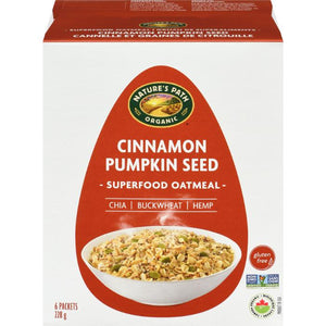 Nature's Path - Superfood Oatmeal Cinnamon Pumpkin Seed Organic 6 Packets, 228g