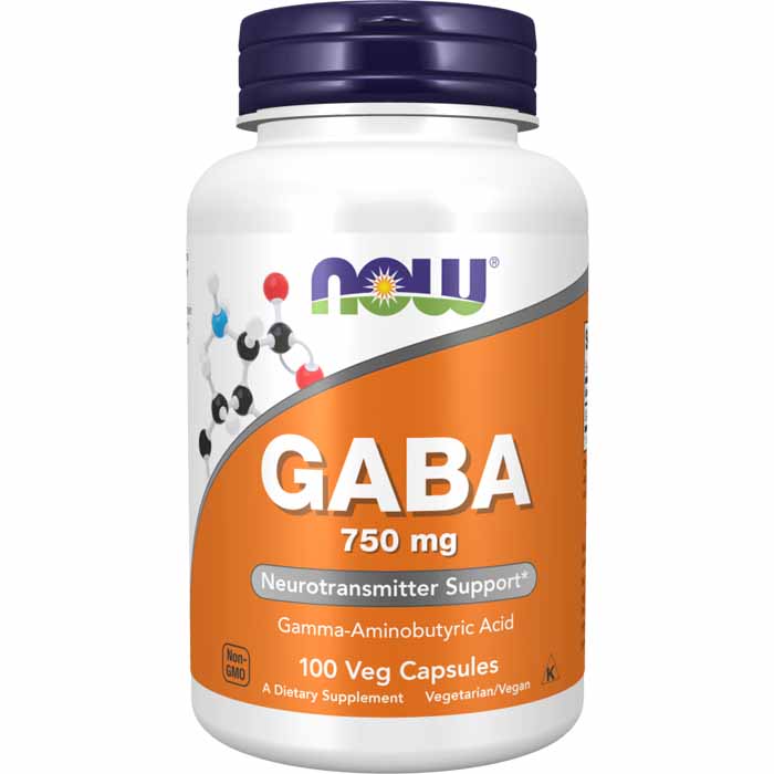 Now Foods - Gaba Extra Strength 750mg, 100 Units