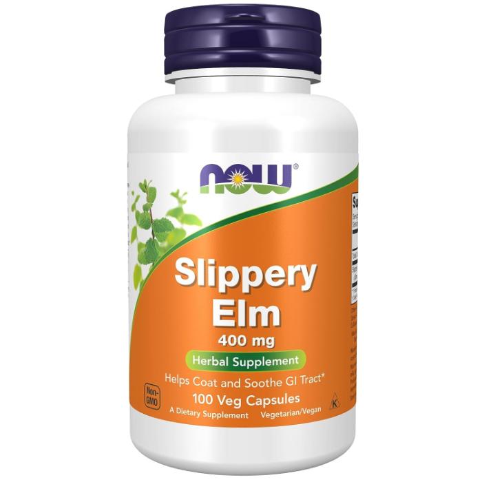 Now Foods - Slippery Elm 400mg, 100 Units