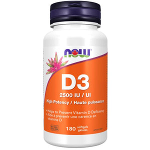 Now Foods - Vitamin D3 2500Iu High Potency, 180g