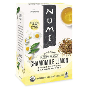 Numi - Herbal Teasan Chamomile Lemon Organic 18 Non Gmo Tea Bags, 31g