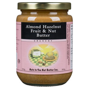 Nuts To You - Nut Butter Almond Hazelnut Fruit & Nut Butter Crunchy, 365g