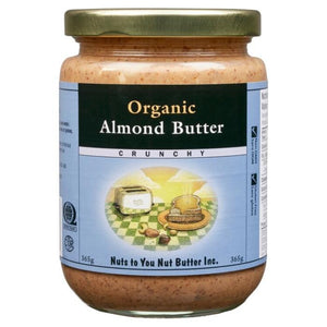 Nuts To You - Nut Butter Crunchy Organic Almond Butter, 365g