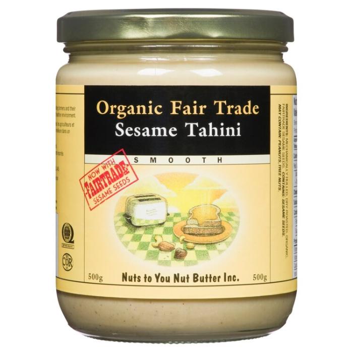 Nuts To You - Nut Butter Organic Fair Trade Smooth Sesame Tahini, 500g