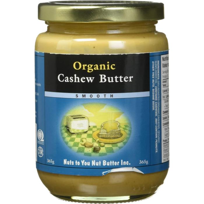 Nuts To You - Nut Butter Organic Smooth Butter Cashew Butter, 365g