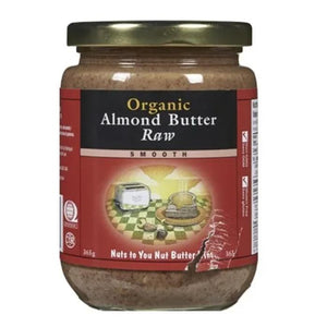 Nuts To You - Nut Butter Smooth Organic Almond Butter Raw, 365g