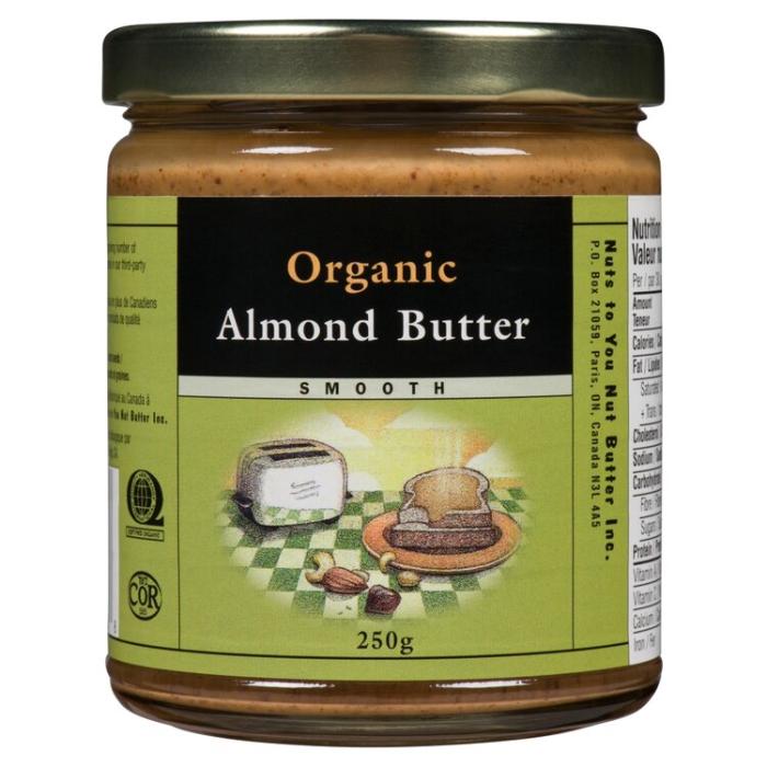 Nuts To You - Nut Butter Smooth Organic Almond Butter, 250g