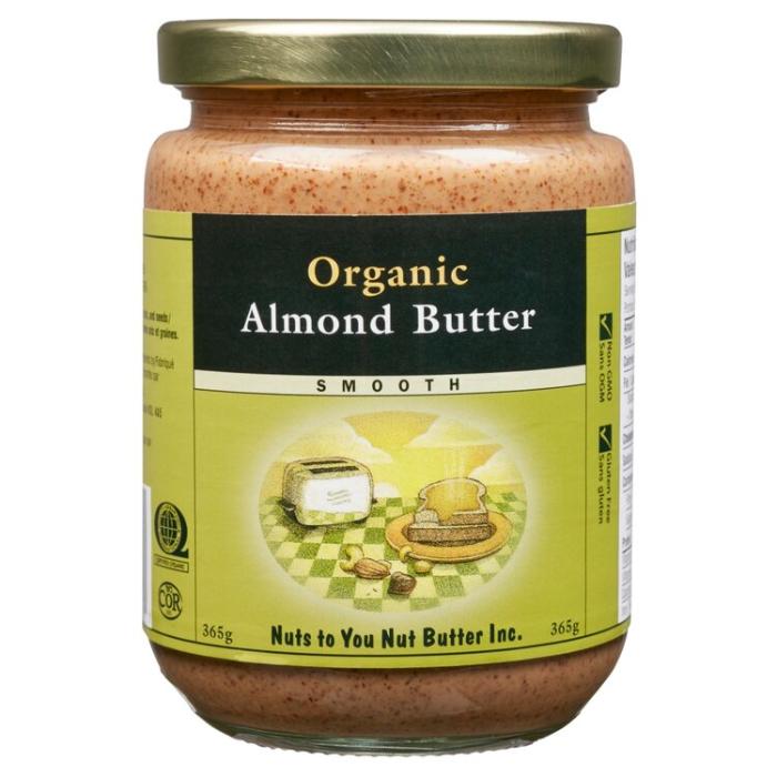 Nuts To You - Nut Butter Smooth Organic Almond Butter, 365g