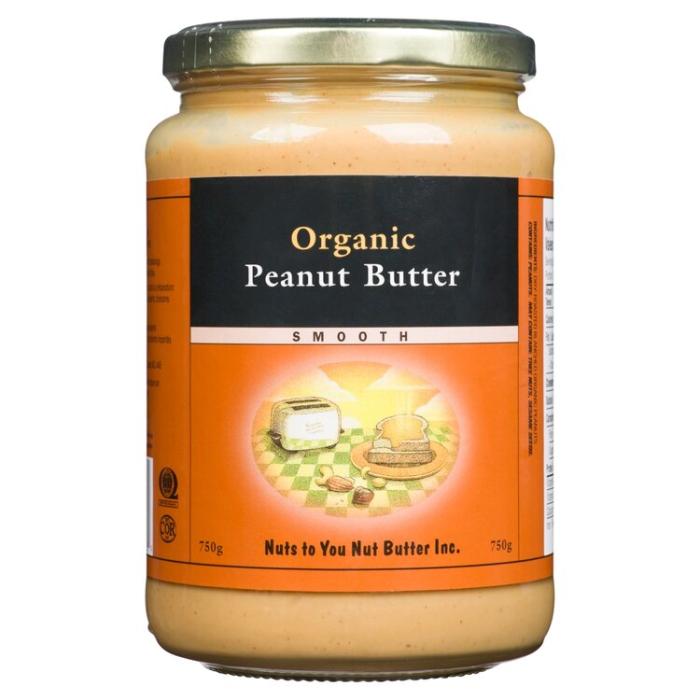 Nuts To You - Nut Butter Smooth Organic Peanut Butter, 750g