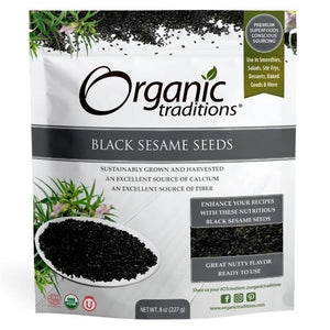Organic Traditions - Black Sesame Seeds | Multiple Sizes