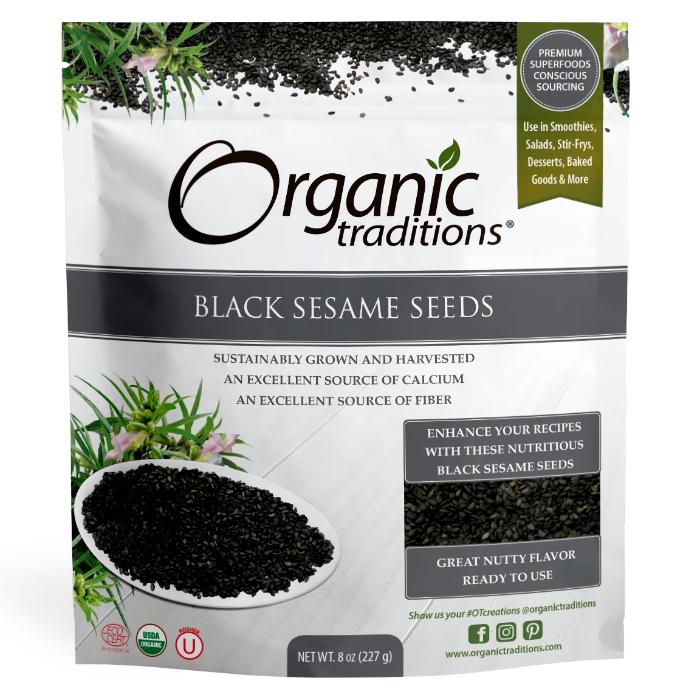 Organic Traditions - Black Sesame Seeds, 227g