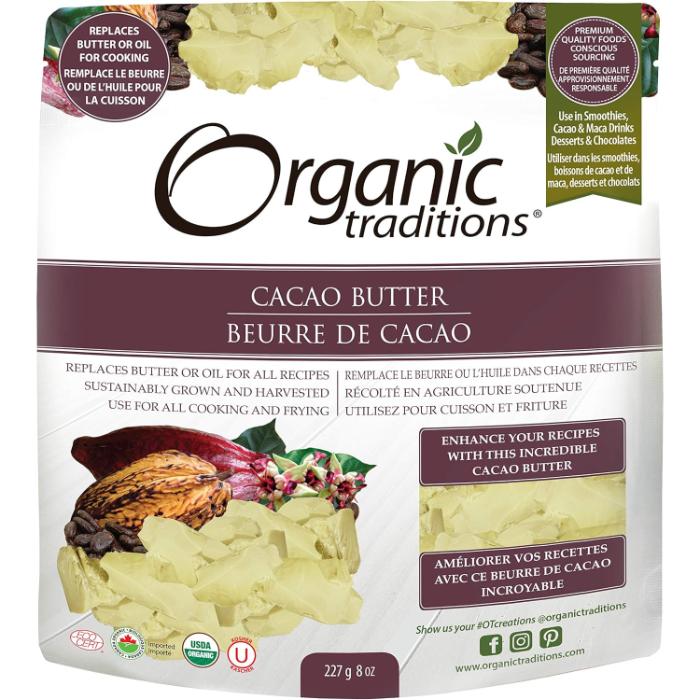 Organic Traditions - Cocoa Butter, 227g