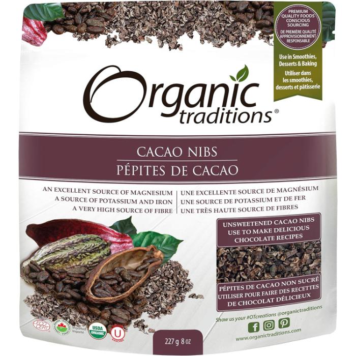 Organic Traditions - Cocoa Nibs, 227g