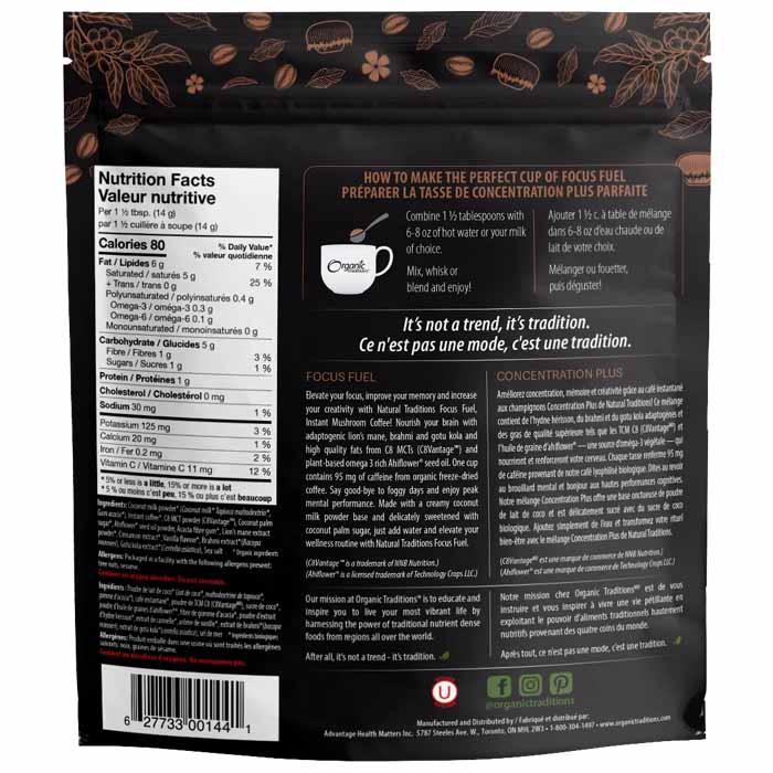Organic Traditions - Coffee Concentrator, 140g - Back