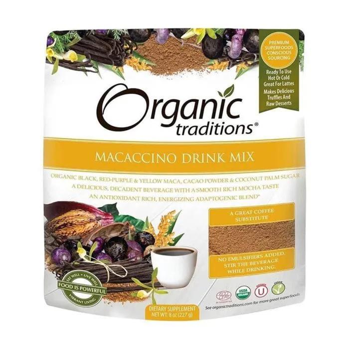Organic Traditions - Macaccino Drink Mix, 227g