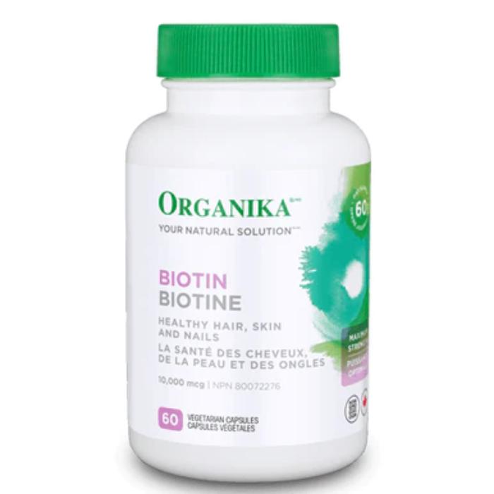 Organika - Biotin 10,000Mcg, 60 Vegetarian Capsules