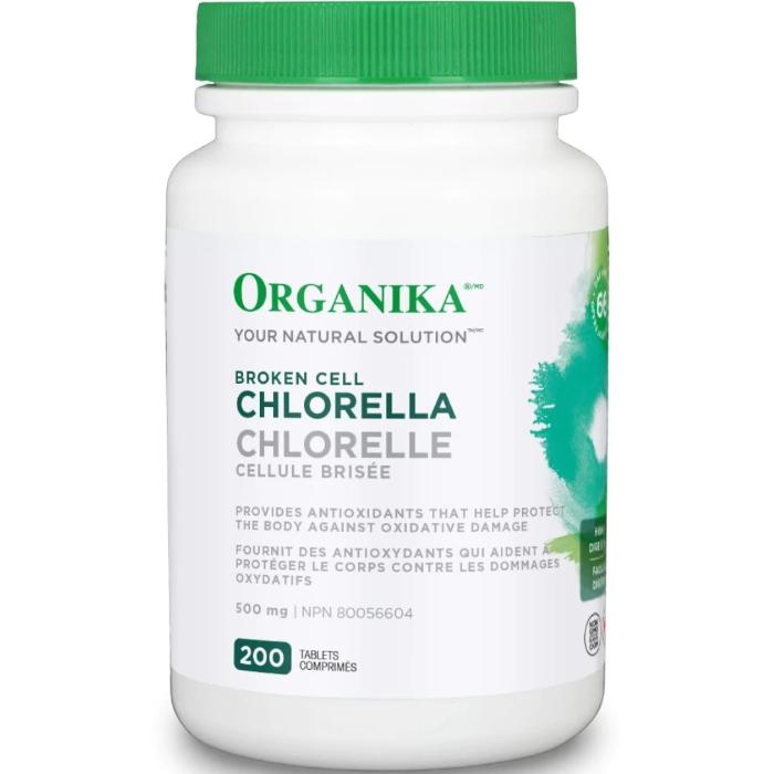 Organika - Chlorella (Broken Cell Wall), 200 Tablets