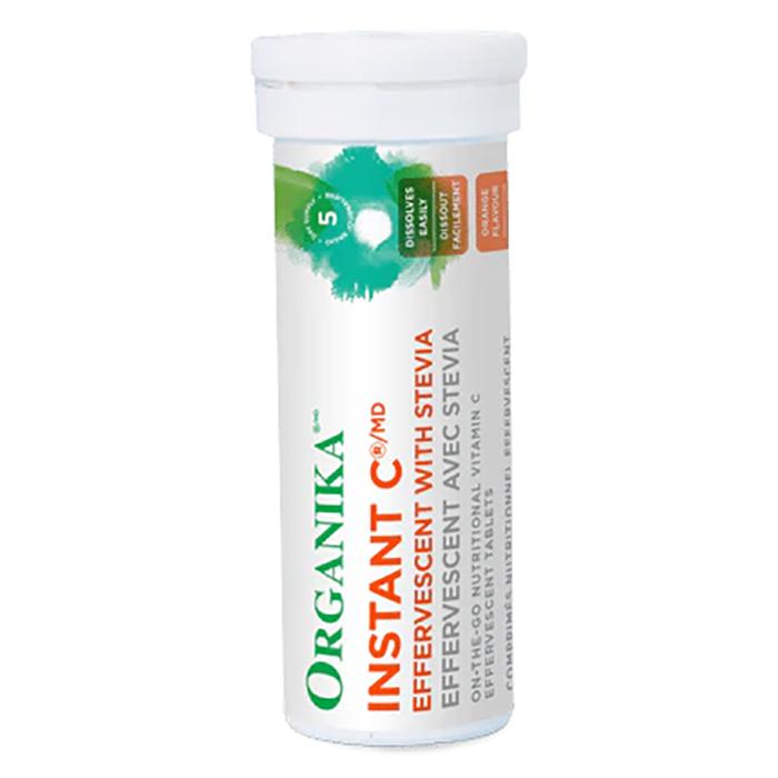 Organika - Instant C Effervescent  With Stevia Original, 10 Tablets